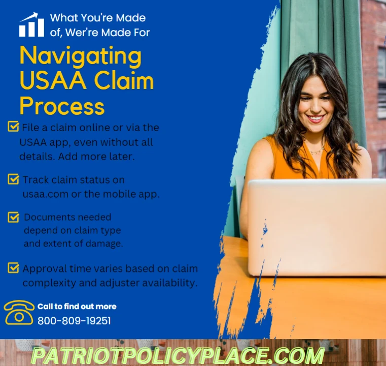 An infographic of USAA RV Insurance Claims process