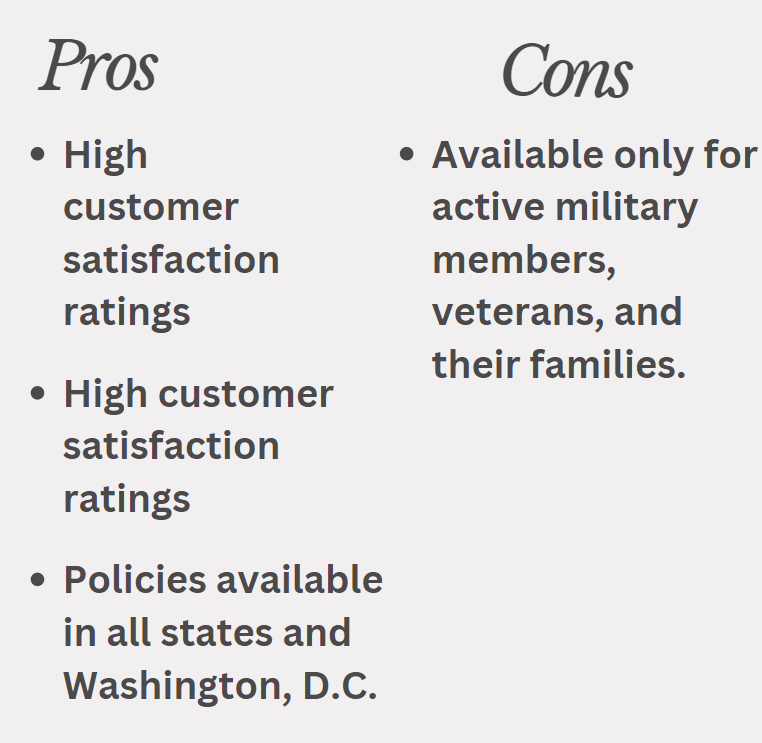 An image of USAA Car insurance pros and cons